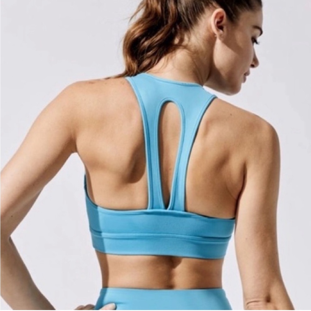 Carbon38 Action Bra Aqua Blue Small